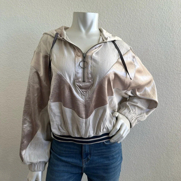 FREE PEOPLE Movement Starshine Cropped Quarter Zip Hoodie - Picture 7 of 14